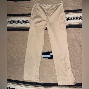 Tan / Beige Coldwater Creek cotton pants - women’s 14 - 33” waist
